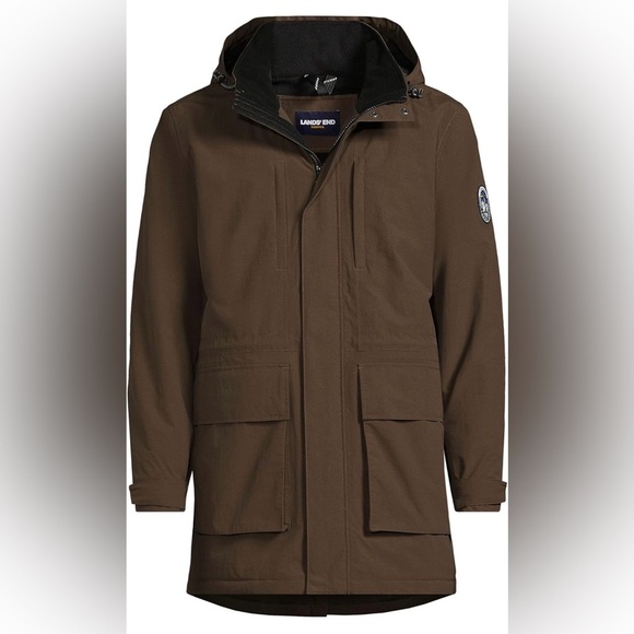 Lands' End Men's Waterproof Squall Parka Coat NWT - Picture 4 of 12
